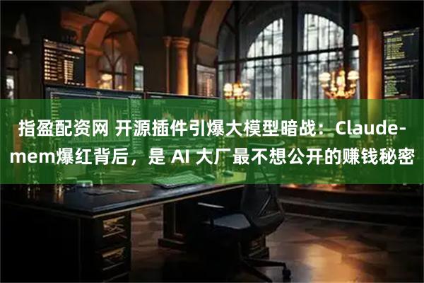 指盈配资网 开源插件引爆大模型暗战：Claude‑mem爆红背后，是 AI 大厂最不想公开的赚钱秘密