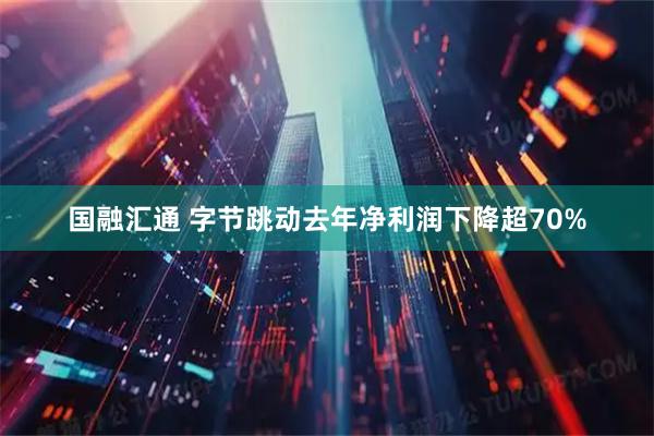 国融汇通 字节跳动去年净利润下降超70%