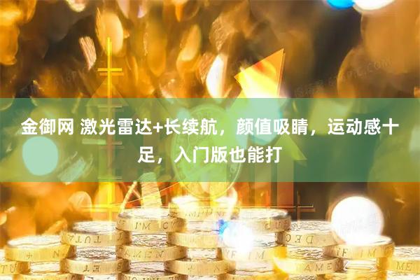 金御网 激光雷达+长续航，颜值吸睛，运动感十足，入门版也能打